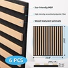 image:imageArt3d Acoustic Slat Wood Panels  6Pack 2x2ft Soundproof Drop Ceiling Living Room amp Bedroom DIY Decoration AshtreeNatural Oak