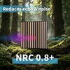 image:imageArt3d Acoustic Slat Wood Panels  6Pack 2x2ft Soundproof Drop Ceiling Living Room amp Bedroom DIY Decoration AshtreeNatural Oak