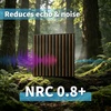image:imageArt3d Acoustic Slat Wood Panels  6Pack 2x2ft Soundproof Drop Ceiling Living Room amp Bedroom DIY Decoration AshtreeWalnut