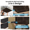 image:imageArt3d Acoustic Slat Wood Panels  6Pack 2x2ft Soundproof Drop Ceiling Living Room amp Bedroom DIY Decoration AshtreeWalnut
