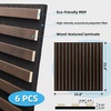 image:imageArt3d Acoustic Slat Wood Panels  6Pack 2x2ft Soundproof Drop Ceiling Living Room amp Bedroom DIY Decoration AshtreeWalnut