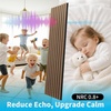 image:imageArt3d Wood Panels for Wall Acoustic 4Pack 945x128 Inch  Interior Soundproof Solution for Office Recording Studio Gaming Room Meeting Room Living Room Wall Decor WalnutWalnut