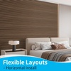 image:imageArt3d Wood Panels for Wall Acoustic 4Pack 945x128 Inch  Interior Soundproof Solution for Office Recording Studio Gaming Room Meeting Room Living Room Wall Decor WalnutWalnut