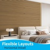 image:imageArt3d Wood Panels for Wall Acoustic 4Pack 945x128 Inch  Interior Soundproof Solution for Office Recording Studio Gaming Room Meeting Room Living Room Wall Decor WalnutTeak