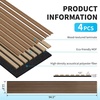 image:imageArt3d Wood Panels for Wall Acoustic 4Pack 945x128 Inch  Interior Soundproof Solution for Office Recording Studio Gaming Room Meeting Room Living Room Wall Decor WalnutWalnut