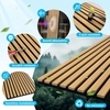 image:imageArt3d Wood Panels for Wall Acoustic 4Pack 945x128 Inch  Interior Soundproof Solution for Office Recording Studio Gaming Room Meeting Room Living Room Wall Decor WalnutTeak