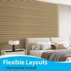 image:imageArt3d Wood Panels for Wall Acoustic 4Pack 945x128 Inch  Interior Soundproof Solution for Office Recording Studio Gaming Room Meeting Room Living Room Wall Decor WalnutOak
