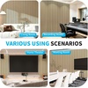 image:imageArt3d Wood Panels for Wall Acoustic 4Pack 945x128 Inch  Interior Soundproof Solution for Office Recording Studio Gaming Room Meeting Room Living Room Wall Decor WalnutOak