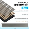 image:imageArt3d Wood Panels for Wall Acoustic 4Pack 945x128 Inch  Interior Soundproof Solution for Office Recording Studio Gaming Room Meeting Room Living Room Wall Decor WalnutSmoky Oak