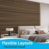 image:imageArt3d Wood Panels for Wall Acoustic 4Pack 945x128 Inch  Interior Soundproof Solution for Office Recording Studio Gaming Room Meeting Room Living Room Wall Decor WalnutRosewood