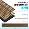 image:imageArt3d Wood Panels for Wall Acoustic 4Pack 945x128 Inch  Interior Soundproof Solution for Office Recording Studio Gaming Room Meeting Room Living Room Wall Decor WalnutRosewood
