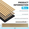 image:imageArt3d Wood Panels for Wall Acoustic 4Pack 945x128 Inch  Interior Soundproof Solution for Office Recording Studio Gaming Room Meeting Room Living Room Wall Decor WalnutOak