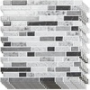 image:imageArt3d 10Sheet HeavyDuty Peel and Stick Backsplash Waterproof Wall Tiles Stick on Kitchen Backsplash Living Space Eurasian Mocha StoneCarrara Grey