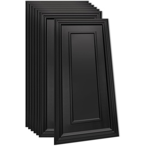 image:imageArt3d 12 Pack PVC Ceiling Tiles 24x48 Inches Glup Up Decorative Ceiling Tiles for Home Gym and Office Covering 96 Sqft Rectangular BlackRectangular Black
