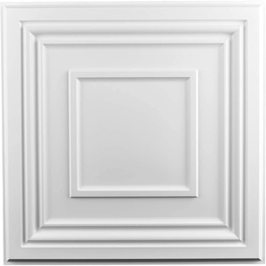 image:imageArt3d 48 Pack PVC Ceiling Tiles 24x24 Inches Waterproof Drop Ceiling TilesWall Panels for Interior Wall Decor Covers 192 Sqft Pure WhitePure White