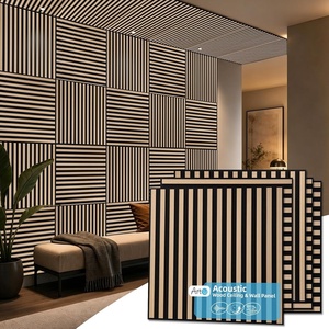 image:imageArt3d Acoustic Slat Wood Panels  6Pack 2x2ft Soundproof Drop Ceiling Living Room amp Bedroom DIY Decoration AshtreeNatural Oak