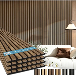 image:imageArt3d Wood Panels for Wall Acoustic 4Pack 945x128 Inch  Interior Soundproof Solution for Office Recording Studio Gaming Room Meeting Room Living Room Wall Decor WalnutRosewood